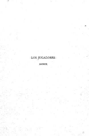 Los jugadores (sainete)