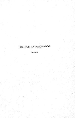 Los nobles ignorados (sainete)