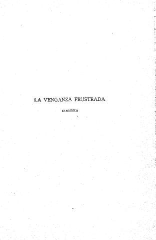 La venganza frustrada (zarzuela)