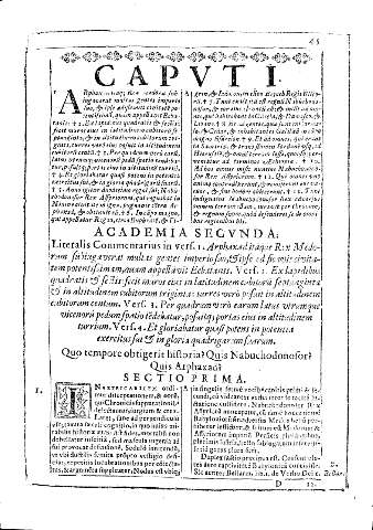 Capvt I