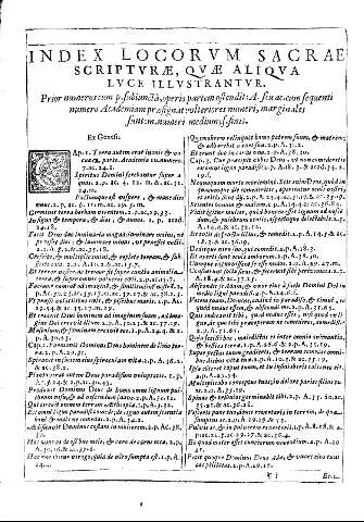 Index locorvm sacrae scriptvrae
