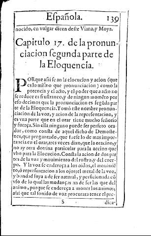 Capitulo 17. de la pronunciacion segunda parte de la Eloquencia