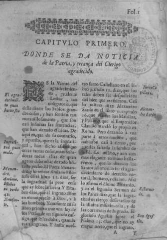 LIBRO PRIMERO: Capítulo 1.