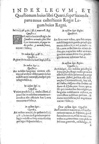 Index Legvm et quaestionum huius libri Quarti