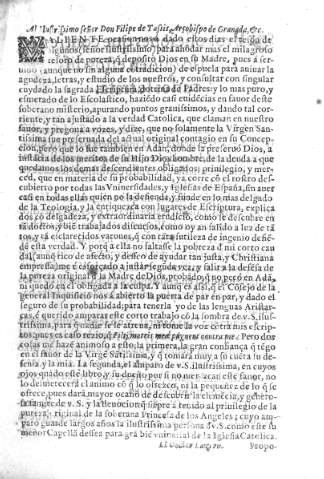Al Ilustrissimo Señor Don Filipe de Tassis