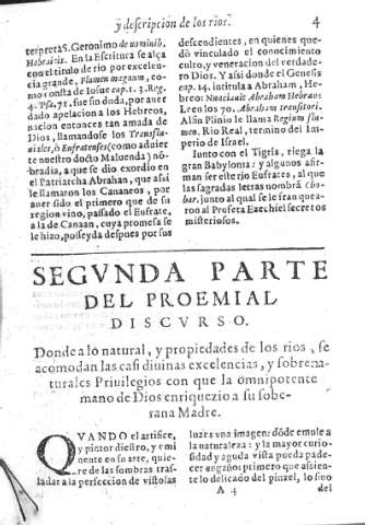 Segvnda parte del proemial Discvrso