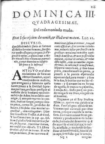 Dominica III qvadragesimae. Del endemoniado mudo