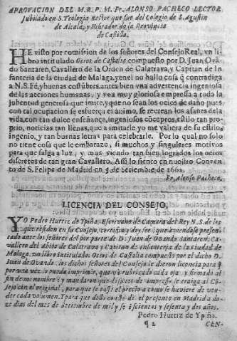 Aprovacion del M.R.P. M.F. Alonso Pacheco lector jubilado en s. teologia rector que fue del colegio de S. Agustin de Alcala, y visitador de la provincia de Castilla