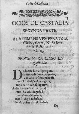 Ocios de Castalia. Segunda parte