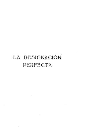 La resignación perfecta