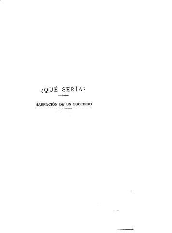 ¿Qué sería?