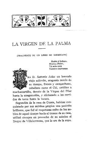 La virgen de la Palma
