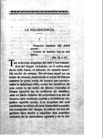La maledicencia
