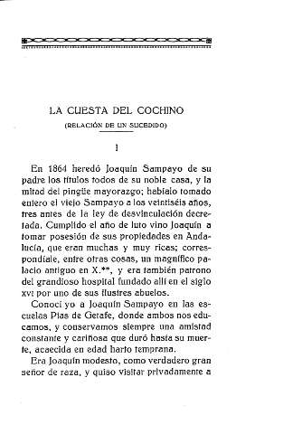 La cuesta del cochino