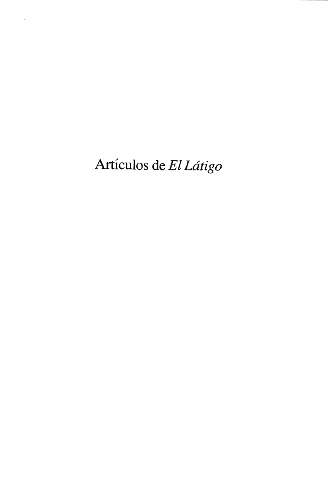 Artículos de El Látigo