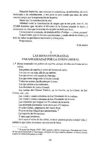 5. Las bienaventuranzas parafraseadas por la Unión Liberal