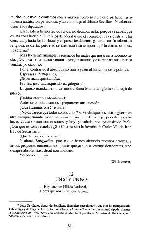 12. Un sí y un no