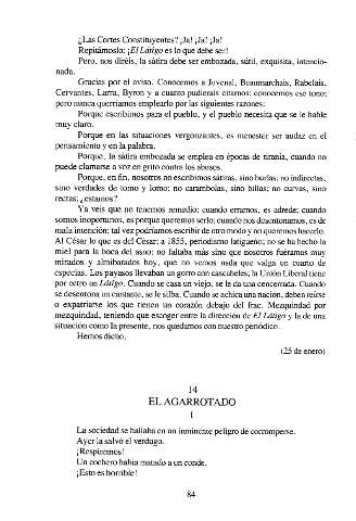 14. El agarrotado