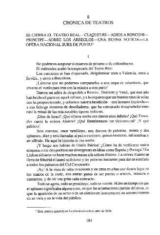 8. Crónica de teatros