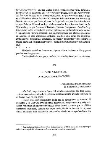 Revista musical. A propósito de Macbeth