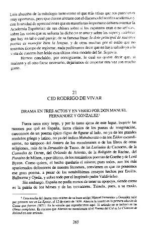 21. Cid Rodrigo de Vivar. Drama en tres actos por d. Manuel Fernández y González
