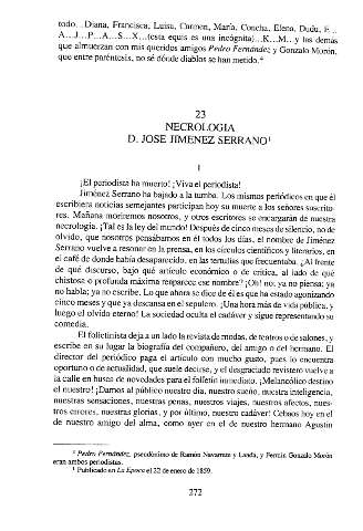 23. Necrología. D. José Jiménez Serrano.