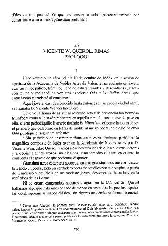 25. Vicente W. Querol, Rimas. Prólogo