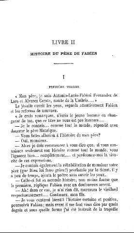 Livre II. Historia du Père de Fabien