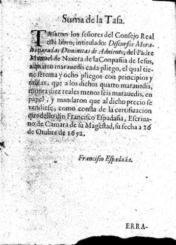 Suma de la Tasa