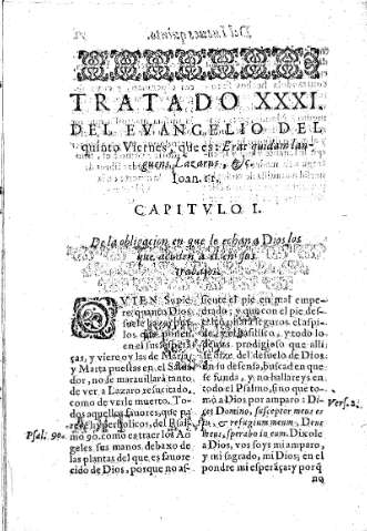 Tratado XXXI. Del Evangelio del quinto Viernes