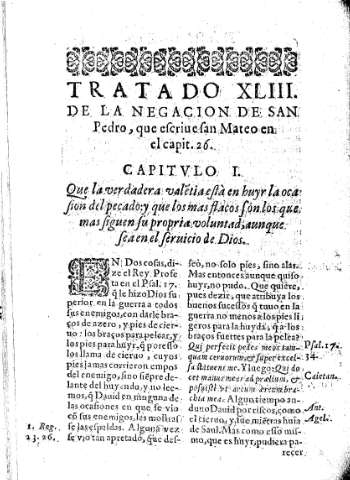 Tratado XLIII. De la Negacion de San Pedro.
