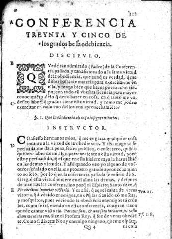 Conferencia treynta y cinco. De los grados de la obediencia