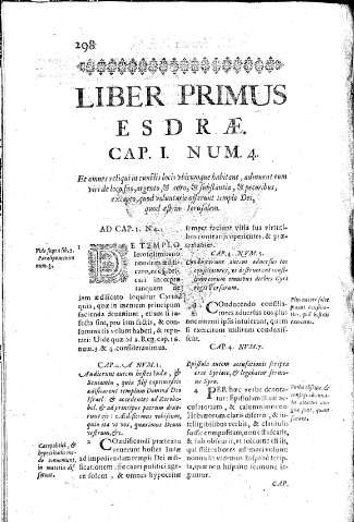 Liber Primus Esdrae. Cap.I. Num.4. Et omnes reliqui in cunctis locis vbicumque habitant