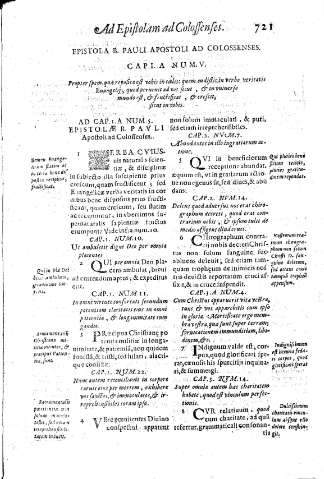 Epistola B. Pauli apostoli ad Colossenses. Cap.I A Num.V. Propter spem