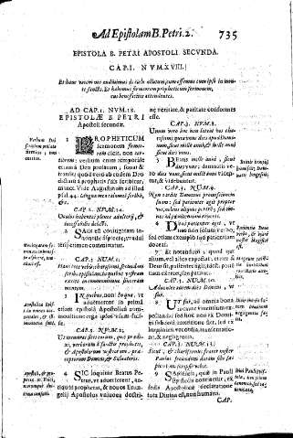 Epistola B. Petri apostoli Secvnda. Cap.I. Nvm.XVIII. Et hanc vacem nos audiuimus de coelo allatum
