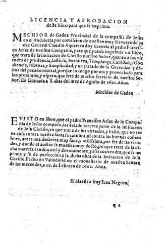 Licencia y aprobación