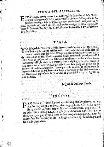 Svmma del Previlegio