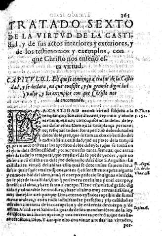 Tratado sexto, de la virtvd de la castidad
