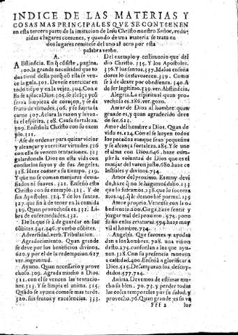Índice de las materias y cosas mas principales qve se contienen en esta tercera parte