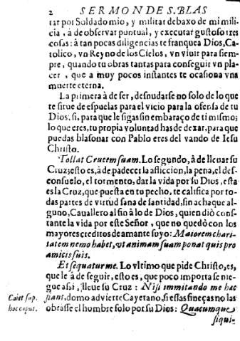 Sermon de San Blas Obispo, y martir de Sebaste. 