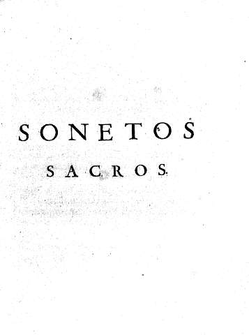 Sonetos sacros