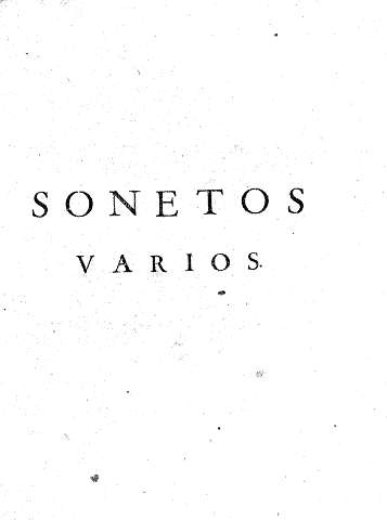 Sonetos varios