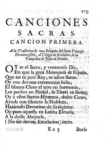 Canciones sacras.
