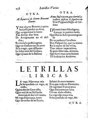 Letrillas liricas.