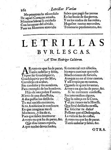 Letrillas burlescas.