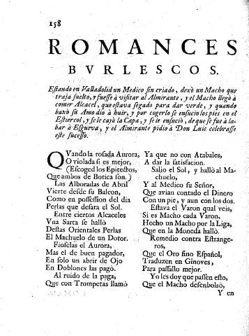 Romances burlescos.