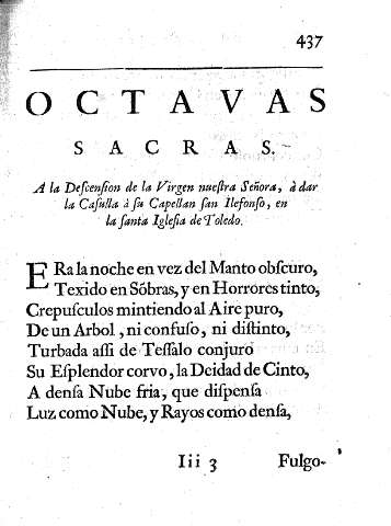 Octavas sacras.
