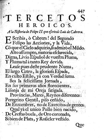 Tercetos heroicos.