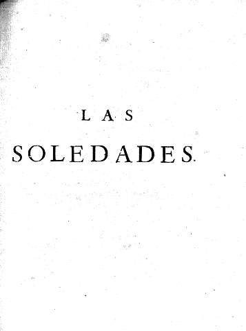 Las Soledades