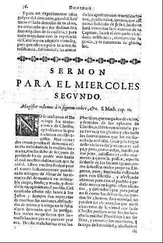Sermon para el miercoles segundo.